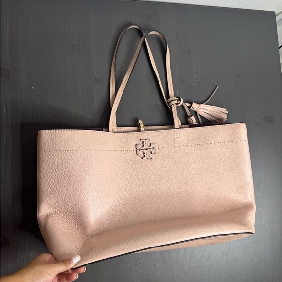Tory Burch McGraw Tote Devon Light Pink - Picture 3 of 12